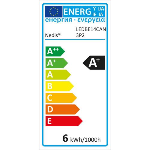 Nedis LEDBE14CAN3P2 LED-Lamp E14 | Kaars | 5,8 W | 470 lm
