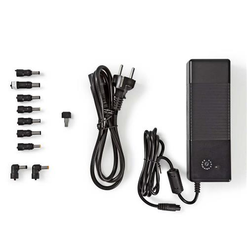 Nedis NBARU150WBK Laptopadapter | Universeel met 9 stekkers & USB | 150 W | Uitgang 12 V - 24 V