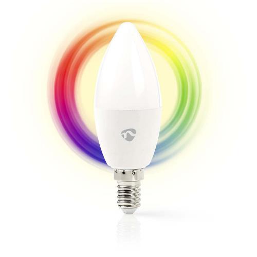Nedis WIFILC10WTE14 Wi-Fi Slimme LED-Lamp | Full-Colour en Warm-Wit | E14