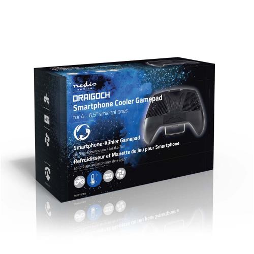 Nedis SGPD100BK Smartphone-Gamepad | Koeler | Voor een Schermformaat van 4" - 6,3" | Zwart