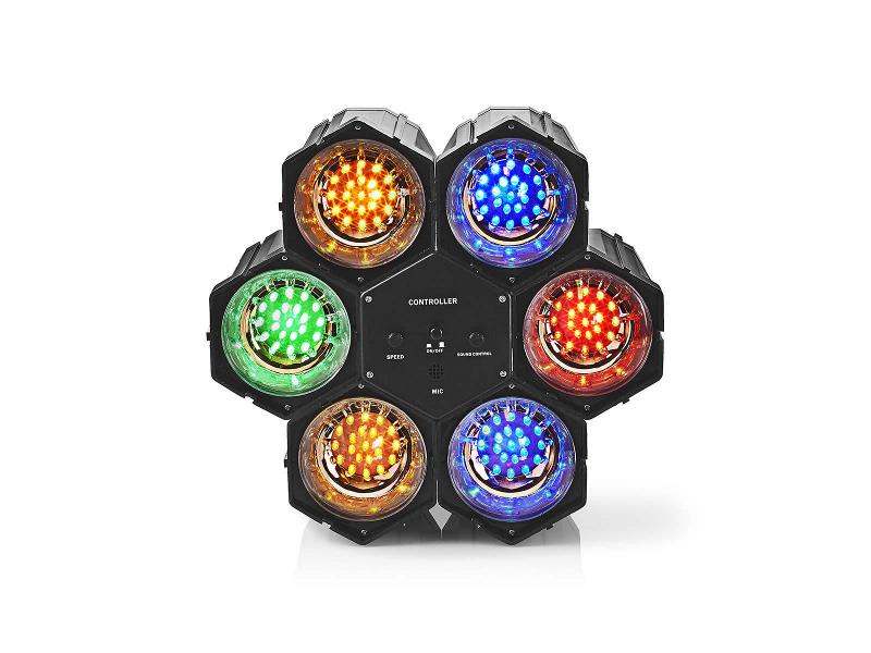 Nedis FUDI211BK6 Discolamp met Spots | Multicolour | met 126 LEDs