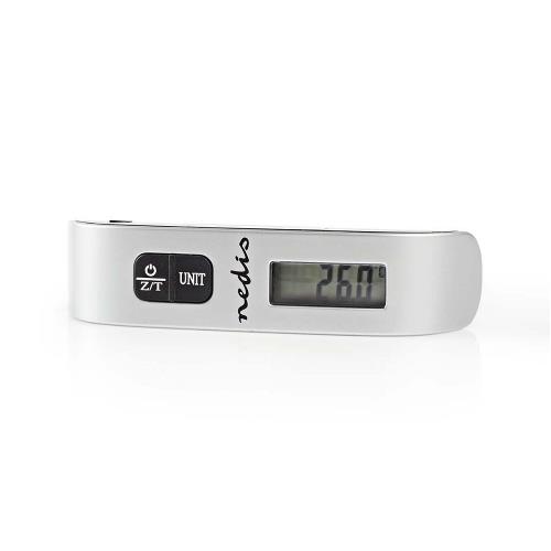 Nedis SCLU110GY Digitale Bagageweegschaal | 50 kg / 110 lbs | Thermometer