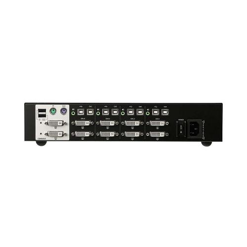Aten CS1144D-AT-G 4-Poorts KVM Schakelaar DVI / USB Zwart