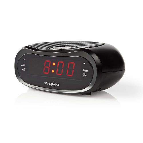 Nedis CLAR001BK Digitale Wekkerradio | LED van 0,6" | FM | 20 Voorkeuze-Instellingen | Sluimeren