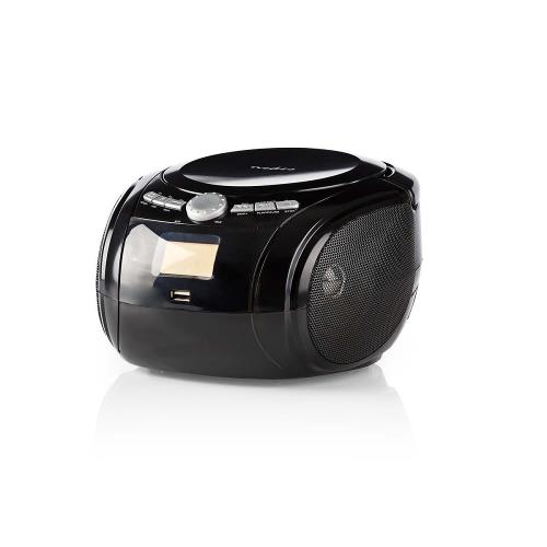 Nedis SPBB100BK Boombox | 9 W | Bluetooth® | CD-speler / FM-Radio / USB / AUX | Zwart