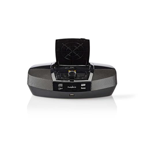 Nedis SPBB200BK Boombox | 12 W | Bluetooth® | CD-speler / FM-Radio / USB / AUX | Zwart