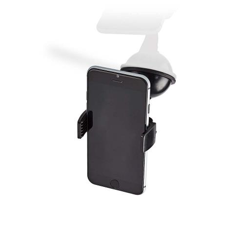 Nedis SCMT500BK Universele Smartphonehouder voor in de Auto | Raam/dashboard | Zwart