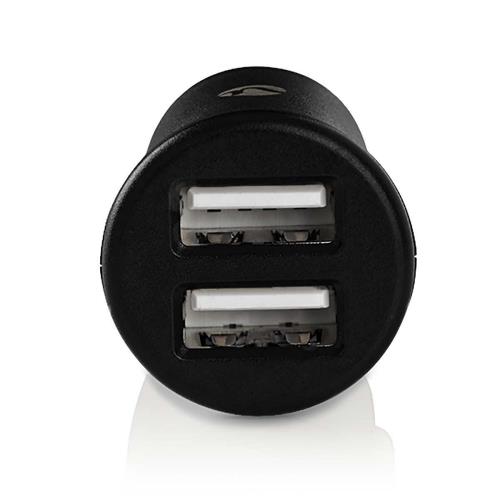Nedis CCHAU240ABKP Autolader | 2,4 A | 2 uitgangen | 2x USB | Zwart