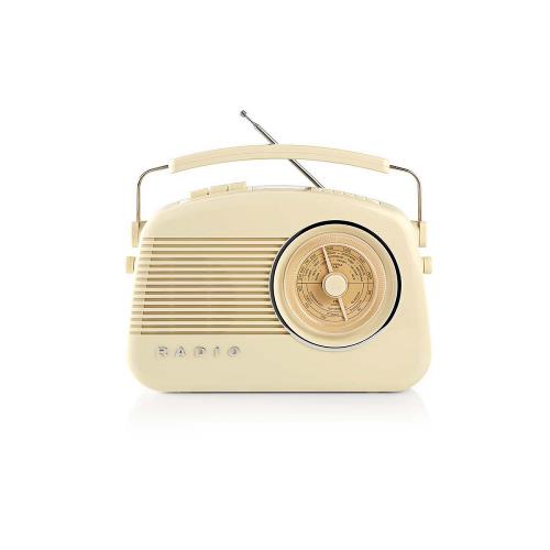 Nedis RDDB5000BG DAB+-radio | 5,4 W | FM | Draaggreep | Beige