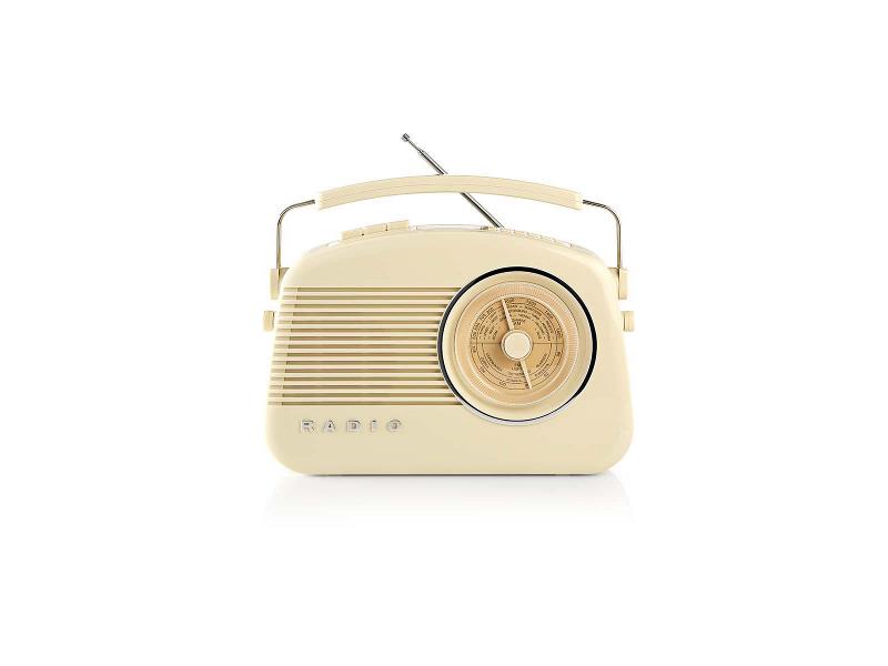Nedis RDDB5000BG DAB+-radio | 5,4 W | FM | Draaggreep | Beige