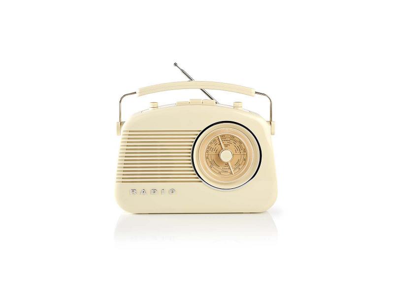 Nedis RDFM5010BG FM-radio | 5,4 W | Bluetooth® | Draaggreep | Beige