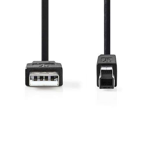 Nedis CCGT60100BK10 Kabel USB 2.0 | A male - USB-B male | 1,0 m | Zwart