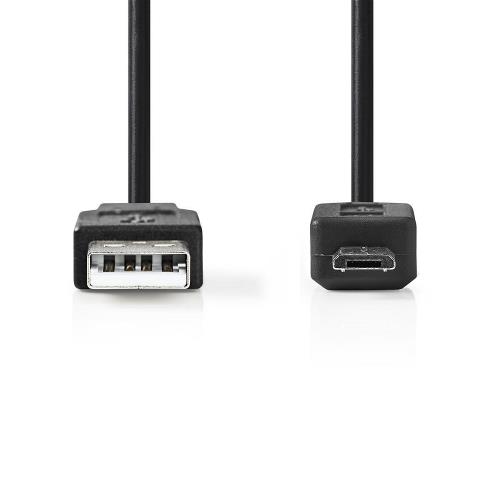 Nedis CCGT60500BK30 Kabel USB 2.0 | A male - Micro B male | 3,0 m | Zwart