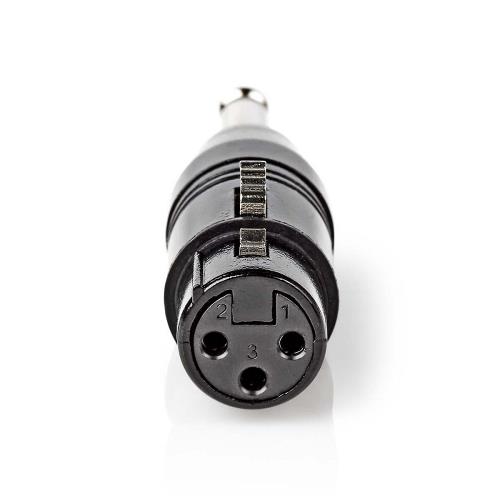 Nedis COTP15940BK XLR-Adapter Mono | XLR 3-pins female - 6,35 mm male | Zwart