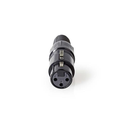 Nedis COTP15902BK XLR-Connector | XLR 3-pins female | Zwart