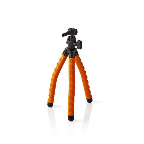 Nedis GPOD3010BK Ministatief | Max. 1 kg | 27,5 cm | Flexibel | Zwart/oranje