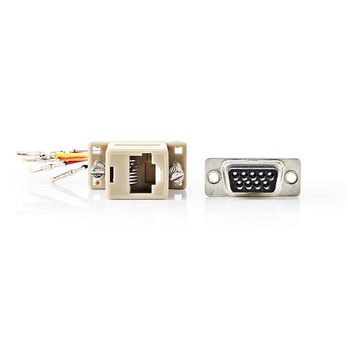 Nedis CCGP52820IV D-Sub-adapter | D-Sub 9-pins female - RJ45 (8P8C) female | Ivoor