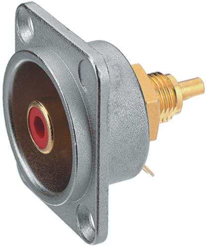 Neutrik NF2D-4 D-shape RCA socket geel