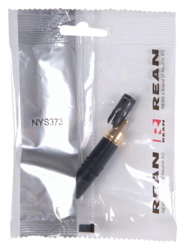 Neutrik NYS373-0 RCA plug verguld zwart