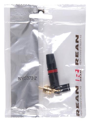 Neutrik NYS373-2 RCA plug verguld rood