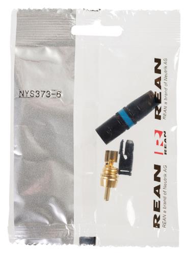 Neutrik NYS373-6 RCA plug verguld blauw