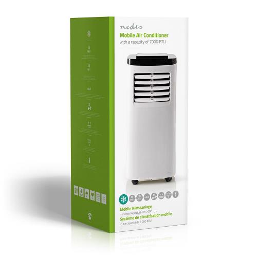 Nedis ACMB1WT7 Mobiele airconditioning | 7000 BTU | Energieklasse A | Afstandsbediening | Timerfunctie