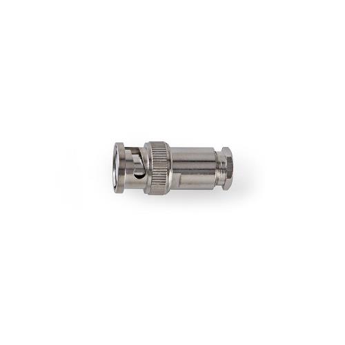 Nedis CVVC01903ME BNC-connector | Mannelijk | Voor 5,0mm-coaxkabels | 25 stuks | Metaal