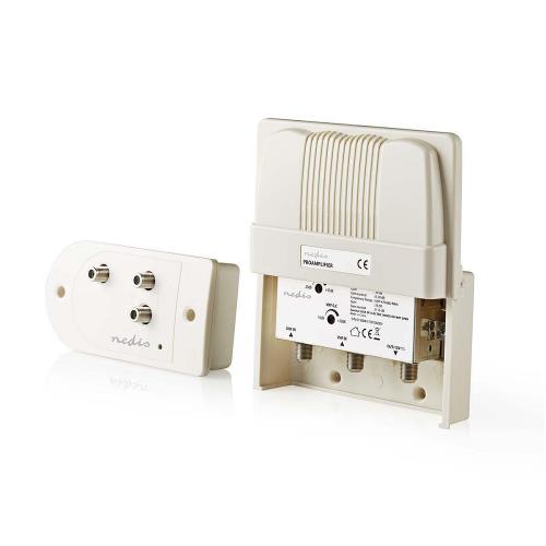 Nedis SAMP100WT Versterkerkit voor mastmontage | VHF | UHF | Max. 35 dB versterking