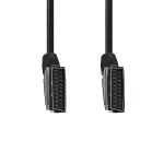 Nedis CVGT31000BK15 SCART-kabel | SCART male - SCART male | 1,5 m | Zwart