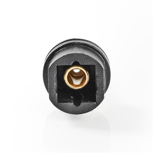 Nedis CAGP25930BK Optische Audioadapter | Optische 3,5 mm male - TosLink female | 10 stuks | Zwart