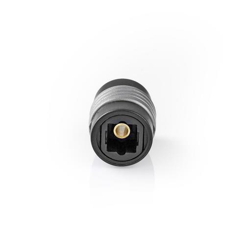 Nedis CAGP25950BK Optische Audioadapter | TosLink female - TosLink female | 10 stuks | Zwart