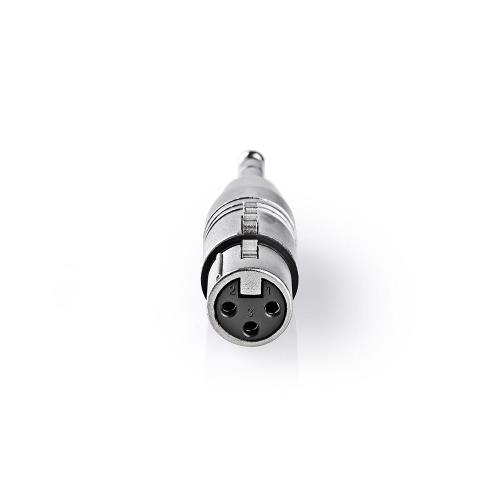 Nedis CAGP15941ME XLR-Adapter | 6,35 mm male - XLR 3-pins female | 10 stuks | Metaal