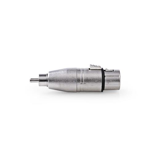 Nedis CAGP15934ME XLR-Adapter | RCA male - XLR 3-pins female | 10 stuks | Metaal