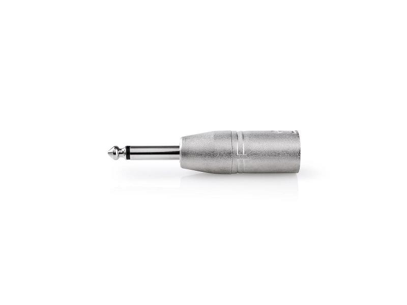 Nedis CAGP15942ME XLR-Adapter | XLR 3-pins male - 6,35 mm male | 10 stuks | Metaal