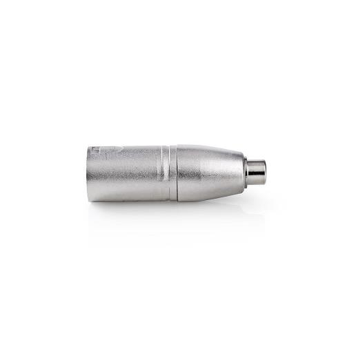 Nedis CAGP15930ME XLR-Adapter | XLR 3-pins male - RCA female | 10 stuks | Metaal