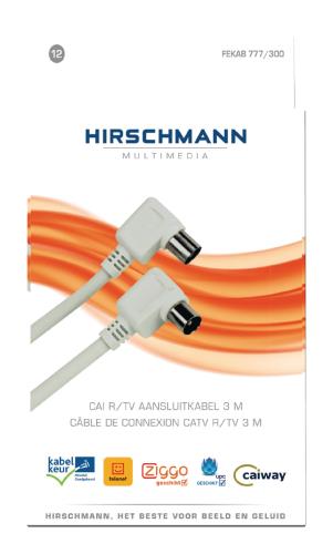 Hirschmann 695002996 RTV-antennekabel 3,00 m