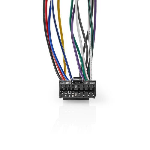 Nedis ISOCSO16PVA Sony 16-Pins ISO-Kabel | Radioconnector - 2x autoconnector | 0,15 m | Veelkleurig