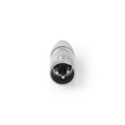 Nedis CAGP15931ME XLR-Adapter | XLR 3-pins male - RCA male | 10 stuks | Metaal