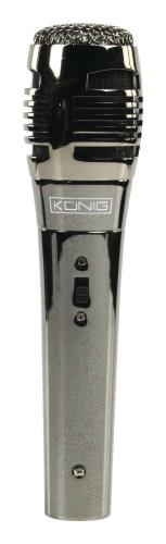 König KN-MIC40 Uni-directionele dynamische microfoon metaal zwart