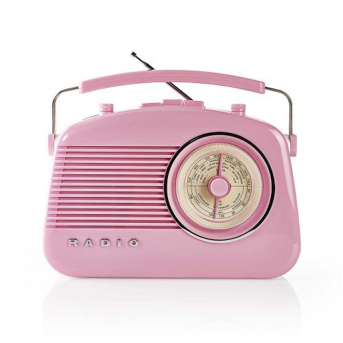 Nedis RDFM5000PI FM-radio | 4,5 W | Draaggreep | | Roze