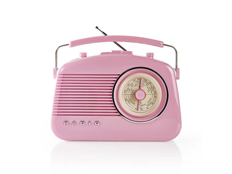 Nedis RDFM5000PI FM-radio | 4,5 W | Draaggreep | | Roze