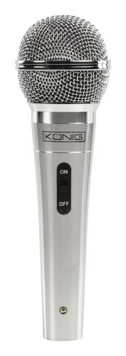 König KN-MIC45 Dynamische microfoon metaal zilver