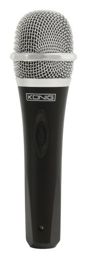 König KN-MIC50 Uni-directionele dynamische microfoon metaal zwart