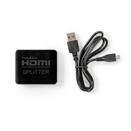 Nedis VSPL34002BK 2-poorts | HDMI-Splitter | Zwart