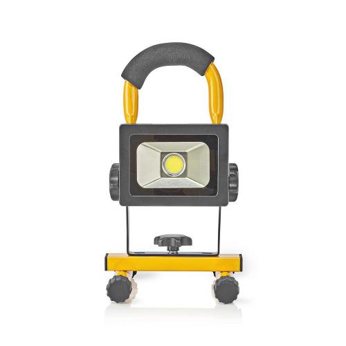 Nedis FLLMB10W Mobiele LED-Bouwlamp | 10 W | 700 lm | zwart/geel