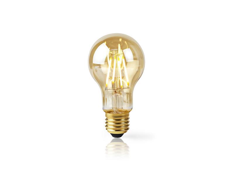 Nedis WIFILF10GDA60 Slimme Wi-Fi-LED-lamp Met Filament | E27 | A60 | 5 W | 500 lm