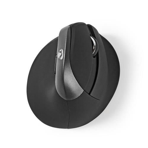 Nedis ERGOMSMWS100BK Ergonomic Wireless Mouse | Mini | 1600 DPI | 6-Button | Black