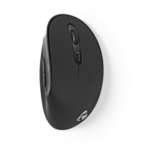 Nedis ERGOMSWS100BK Ergonomic Wireless Mouse | 1600 DPI | 6-Button | Black