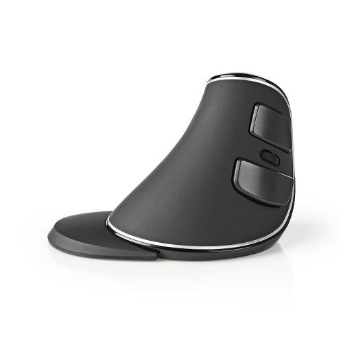 Nedis ERGOMSWS200BK Ergonomic Wireless Mouse | 1600 DPI | 6-Button | Black