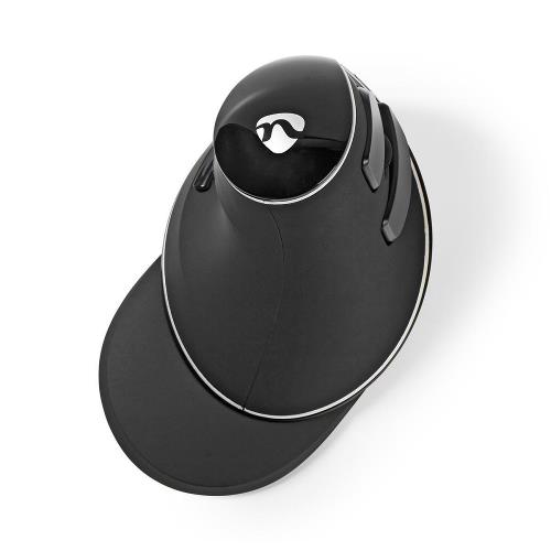 Nedis ERGOMSWS200BK Ergonomic Wireless Mouse | 1600 DPI | 6-Button | Black